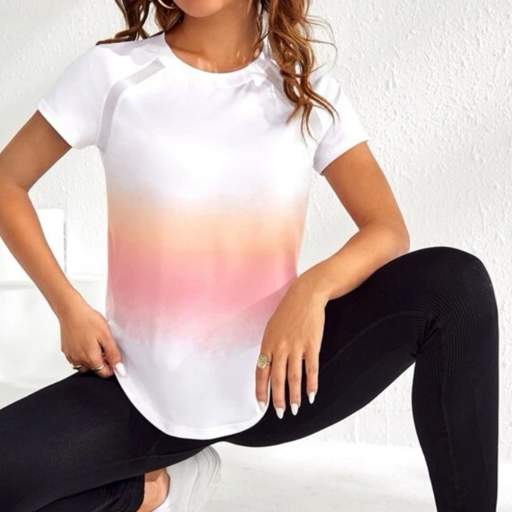 New ombre short sleeve top